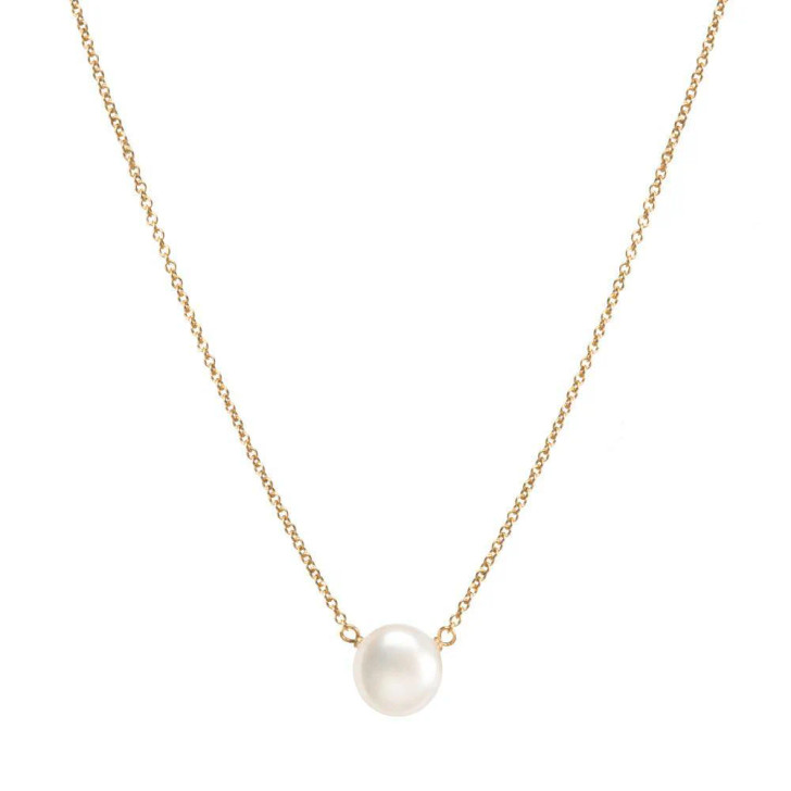 Dogeared Pearls of Success Large Pearl Necklace Gold Dipped