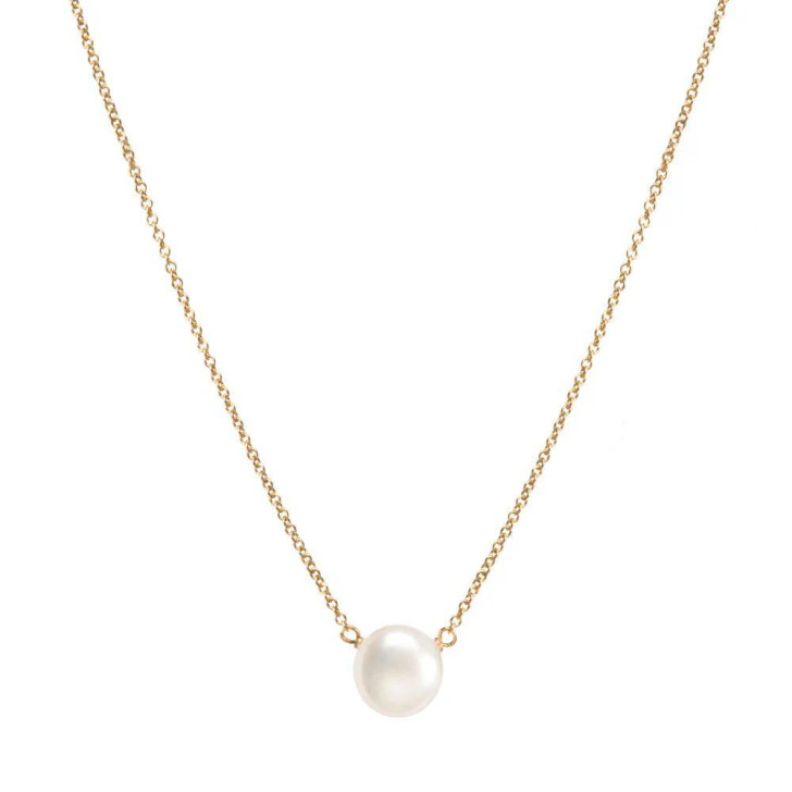 Dogeared Pearls of Friendship Large Pearl Necklace Gold Dipped