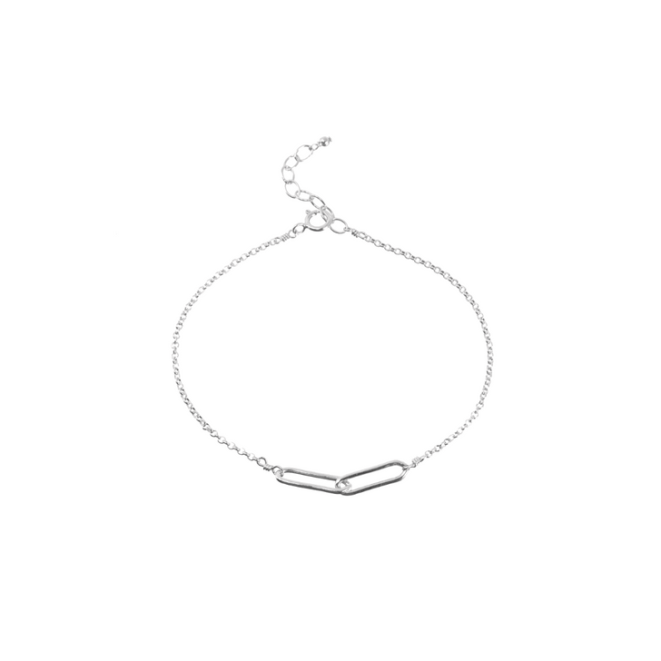 Dogeared Friends Forever Linked Bracelet Silver