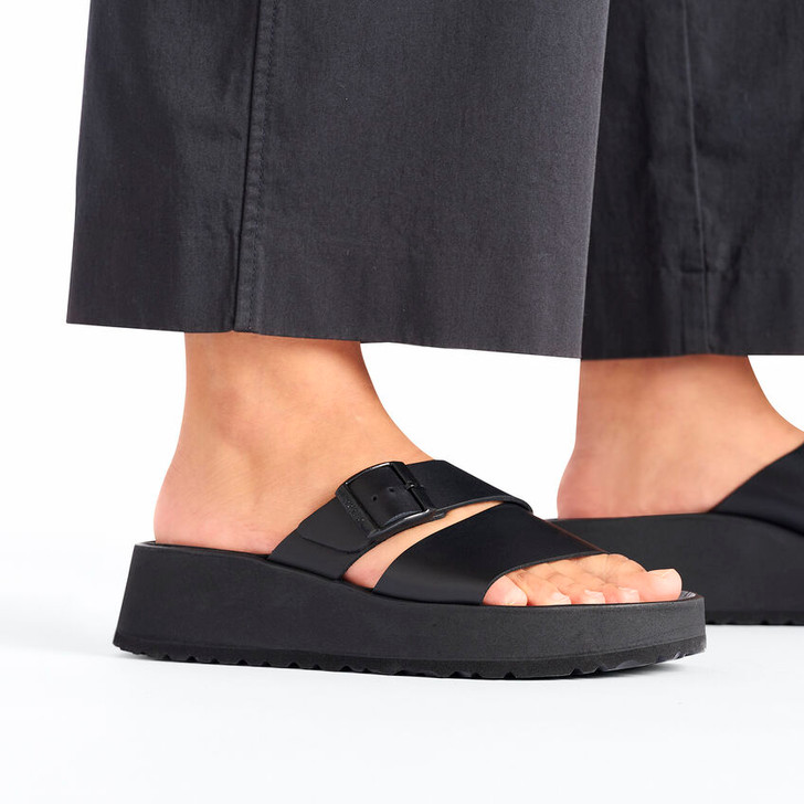 Birkenstock Almina Exquisite Leather Black Narrow