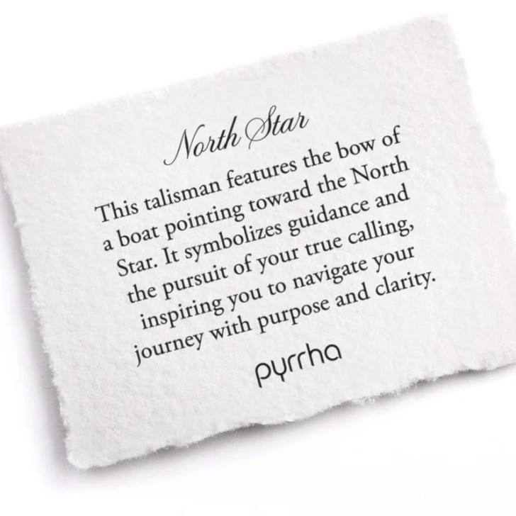 Pyrrha North Star Talisman Necklace 18"