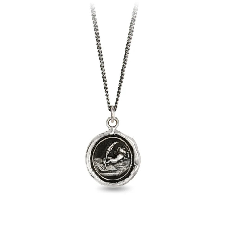 Pyrrha Writer Talisman Necklace 18"
