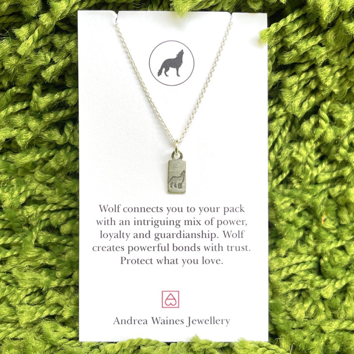 Andrea Waines Wolf Power Animal Necklace