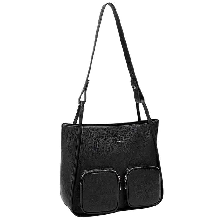 Pixie Mood Cathy Tote Bag Black Pebbled