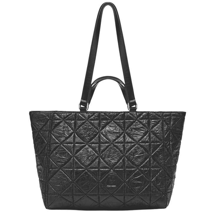 Pixie Mood Brenda Tote Bag Black Quilted