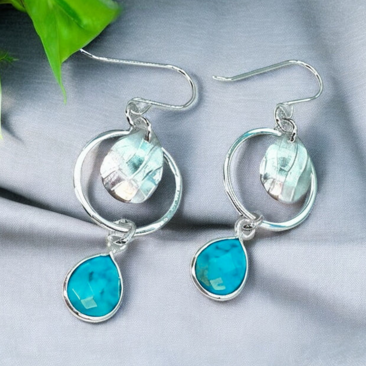 Elizabeth Burry Design Mia Earrings Turquoise