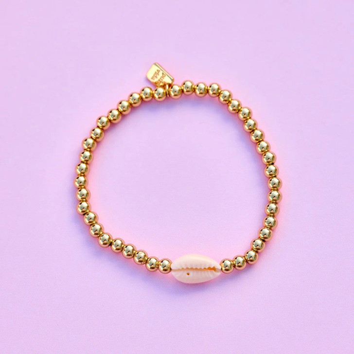 Pura Vida Ball Bead Bracelet Cowrie Shell