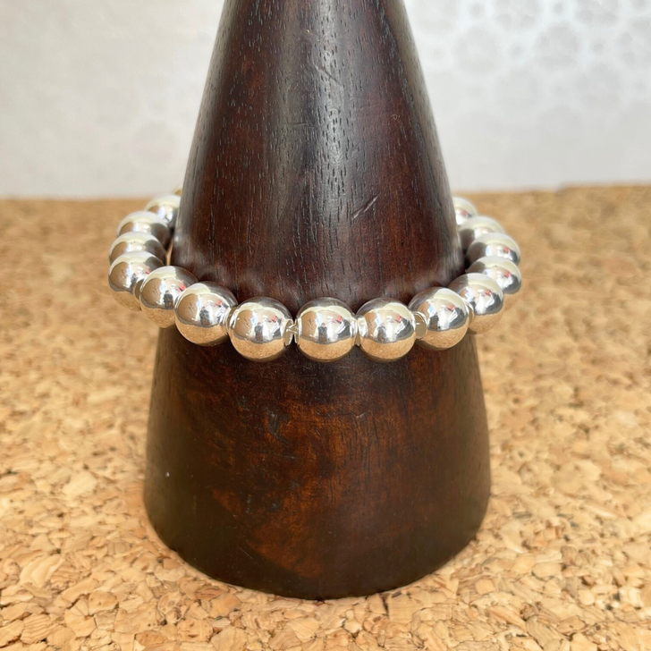 Bamiyan Silver Ball Bracelet 10mm
