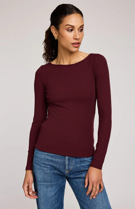 Gentle Fawn Ingrid Long Sleeve Top Merlot