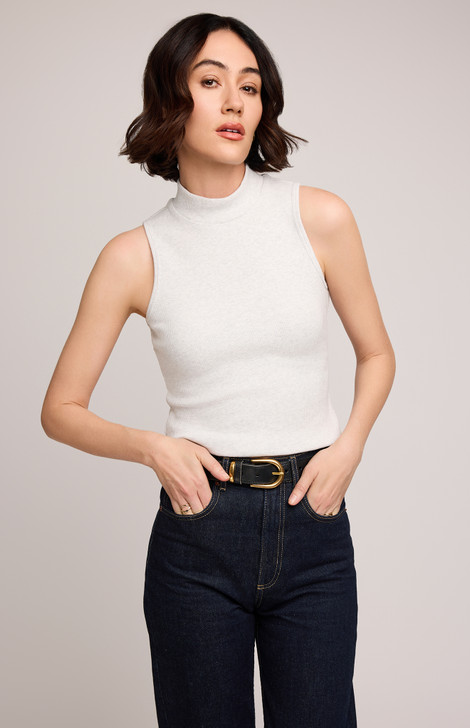 Gentle Fawn Michelle Ribbed Tank Heather Ash