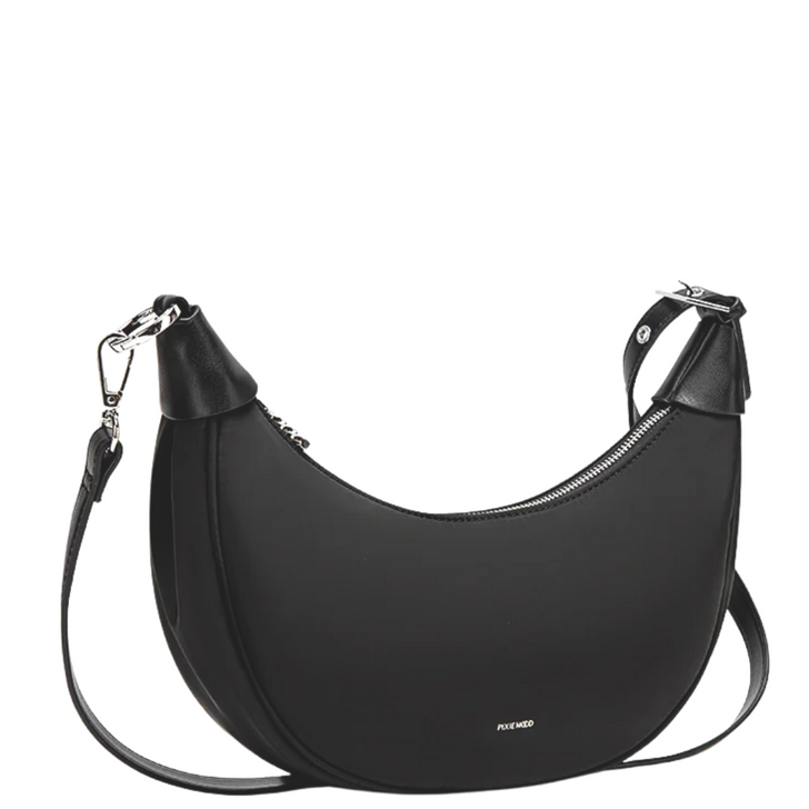 Pixie Mood Crescent Crossbody Bag Black Nylon