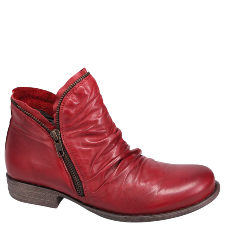 Miz Mooz Luna Ankle Boots Red Antique