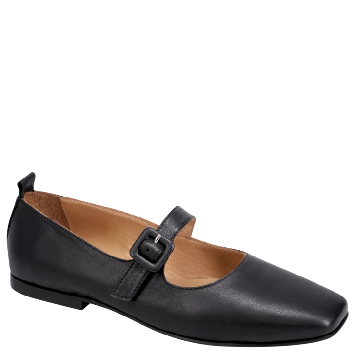 Bueno Eliana Mary Jane Flats Black