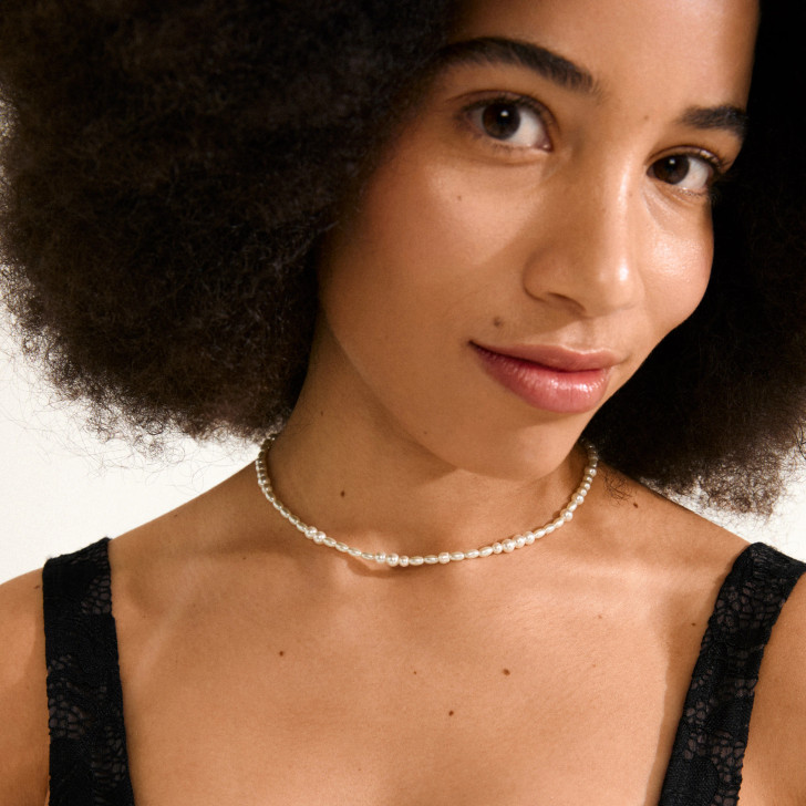 Pilgrim Elliana Pearl Necklace Silver Plated