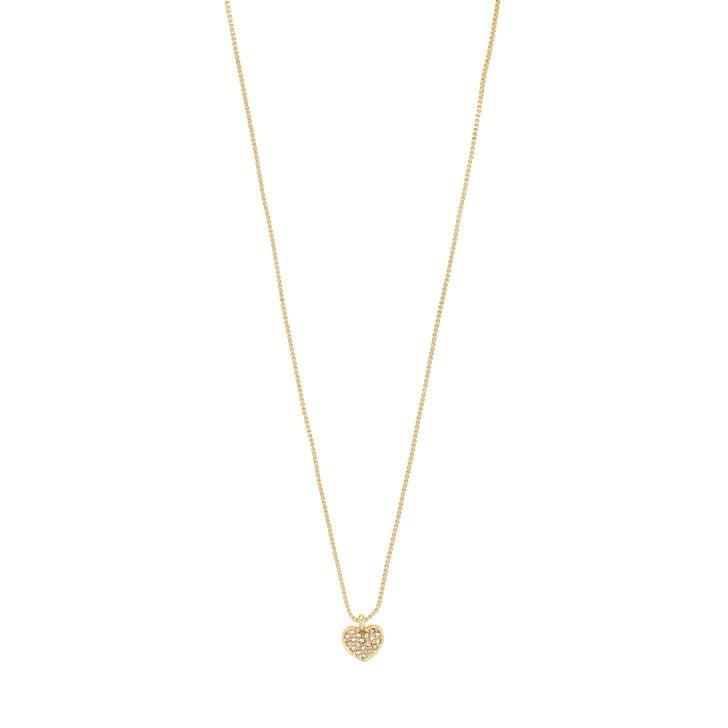 Pilgrim Emmett Crystal Heart Necklace Gold Plated
