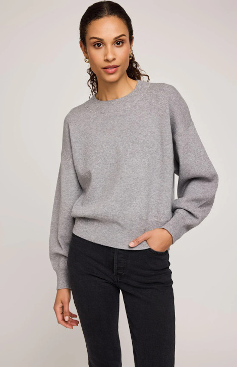 Gentle Fawn Alfie Crew Neck Sweater Heather Grey