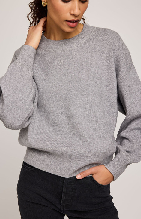 Gentle Fawn Alfie Crew Neck Sweater Heather Grey