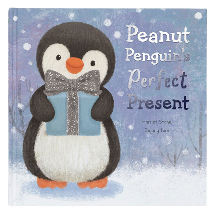 JellyCat Peanut Penguin's Perfect Present Book