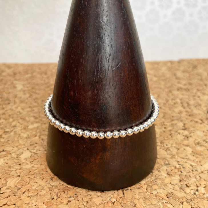 Bamiyan Silver Ball Bracelet 4mm