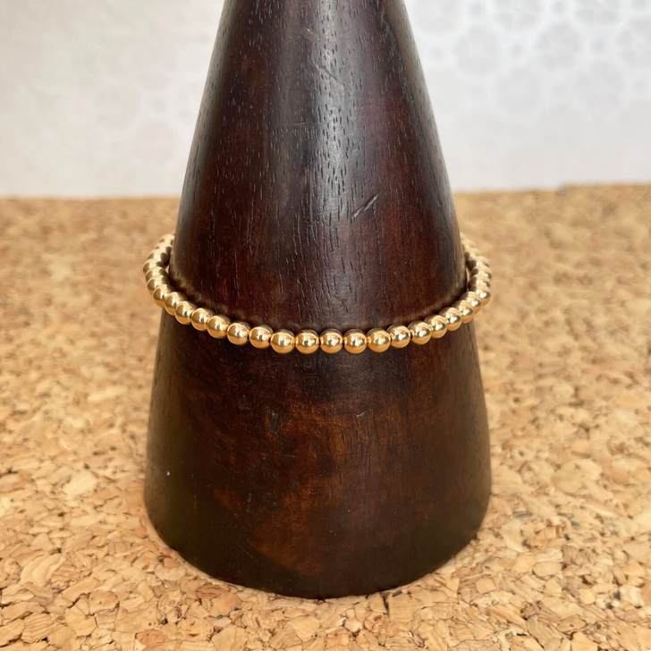 Bamiyan Gold Filled Ball Bracelet 4mm