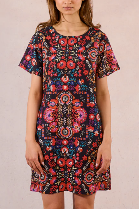 Molly Bracken Patterned Dress Multico Irina