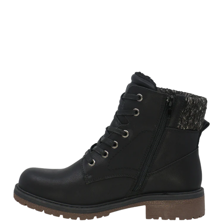 Taxi Dakota-01 Knit Cuff Waterproof Boots Black