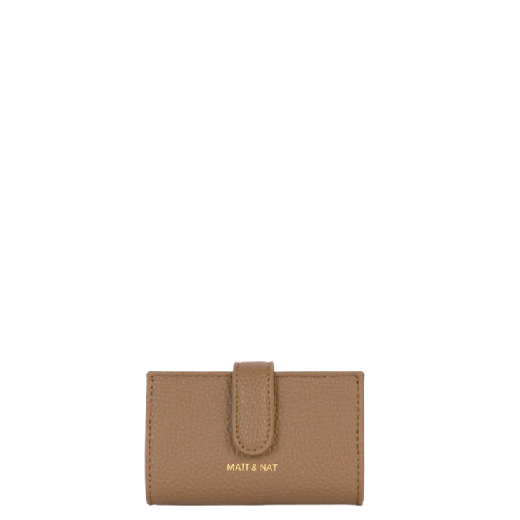 Matt & Nat Crepe Grain Card Holder Toffee