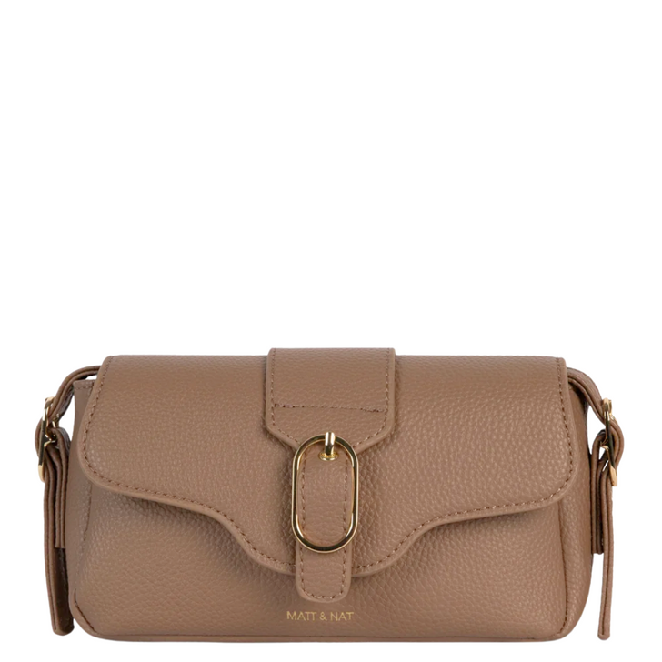 Matt & Nat Isabelle Small Grain Shoulder Bag Toffee