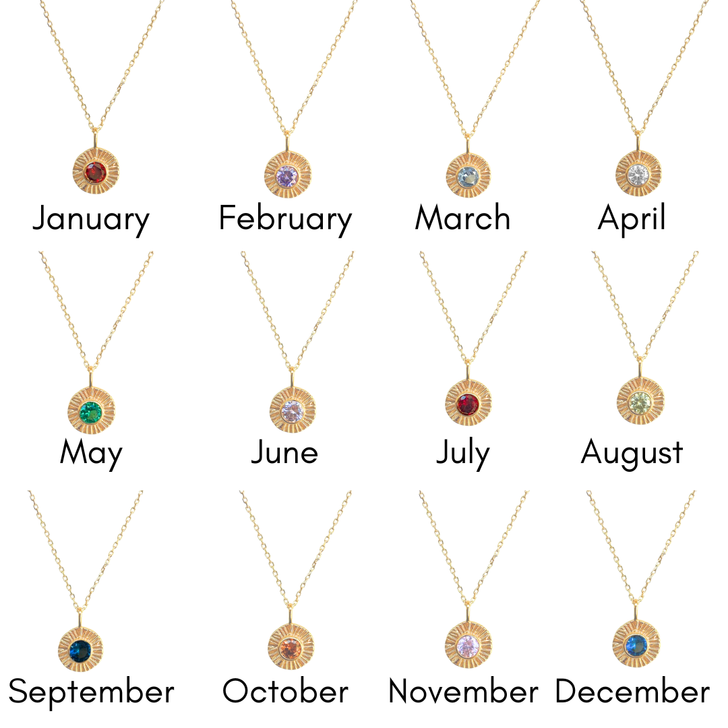 Pika & Bear Damara Birthstone Charm Necklace