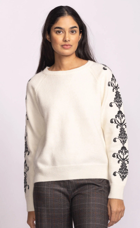 Pink Martini Josephine Sweater White