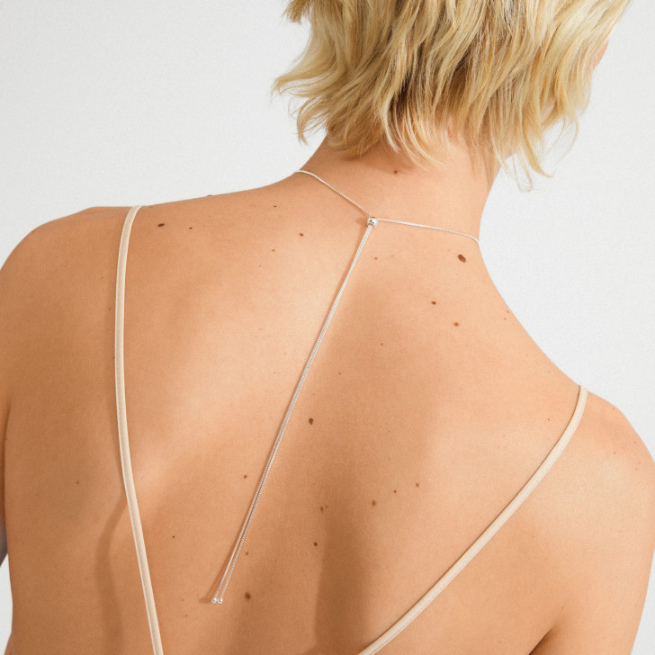 Pilgrim Sparkle Large Pendant Necklace Silver Plated