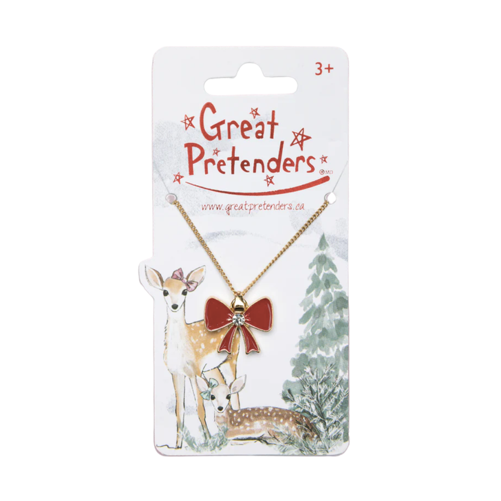 Great Pretenders Holiday Bow Necklace