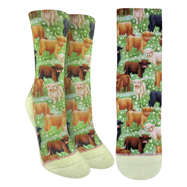 Good Luck Sock Women's Highland Cows Socks