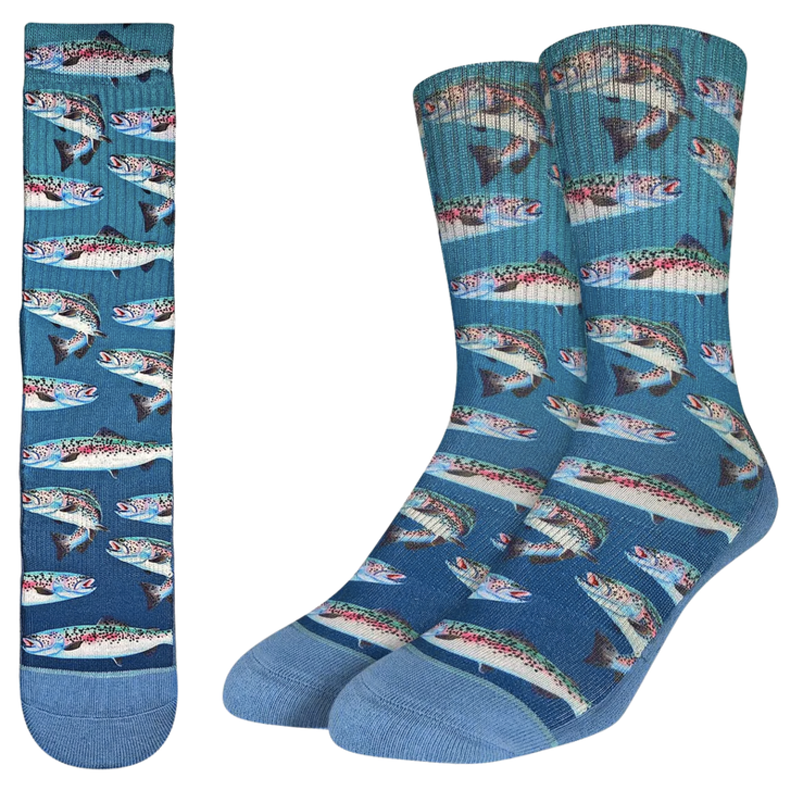 Good Luck Sock Men's Rainbow Trout Socks