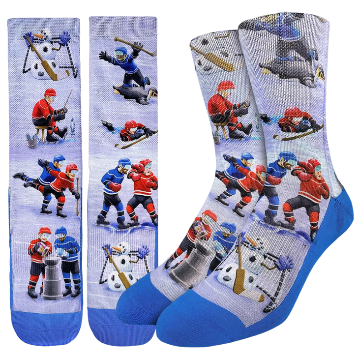 Good Luck Sock Men's Crazy Hockey Socks