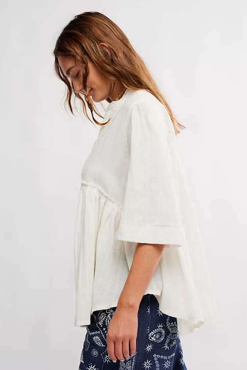 Free People Willow Buttondown Ivory
