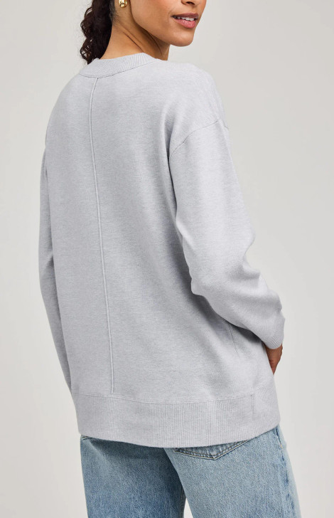 Gentle Fawn Louella Crewneck Sweater Heather Grey