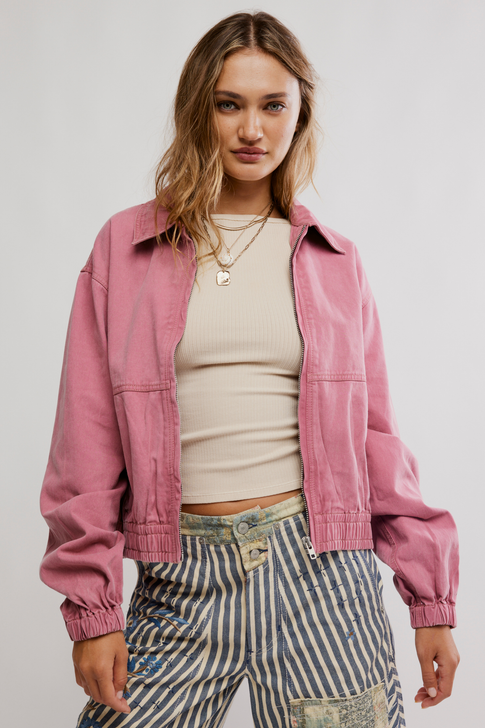 Free People Birdie Jacket Rose Rasin