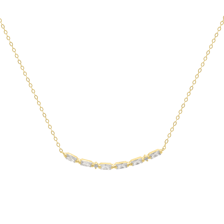 House of Jewellery Mama Morse Code Necklace Gold Vermeil