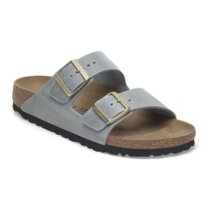 Birkenstock Arizona Oiled Leather Basalt Grey Regular