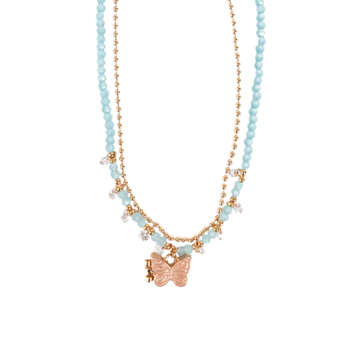 Great Pretenders Boutique Boho Butterfly Necklace Blue