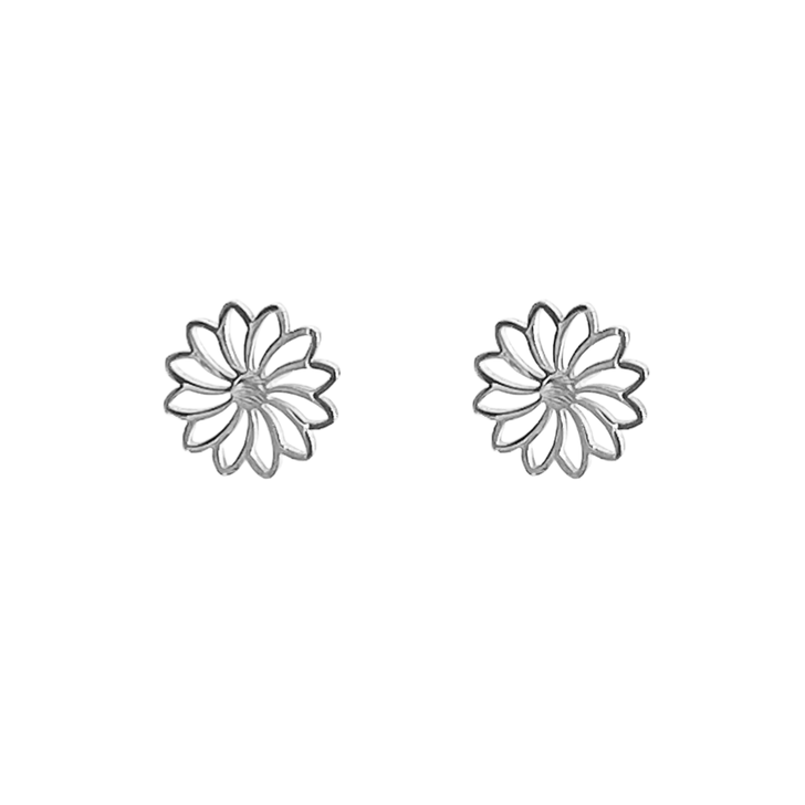 Royce & Oak Flower Studs Silver