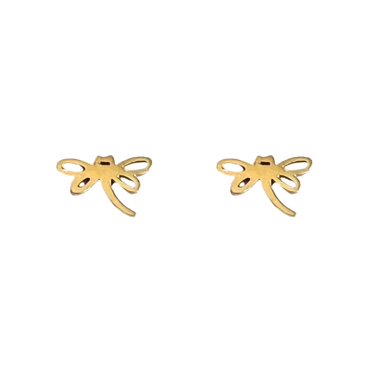 Royce & Oak Dragonfly Studs Gold