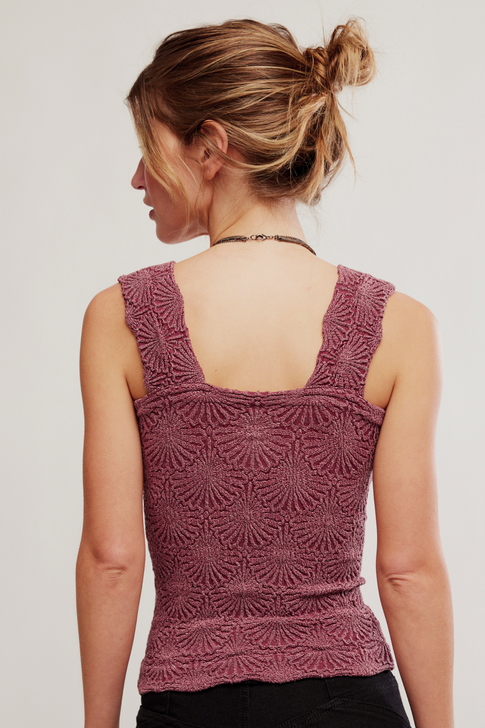 Free People Love Letter Cami Pomegranate