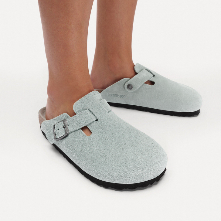 Birkenstock Boston SFB Pure Sage Tonal FB Narrow