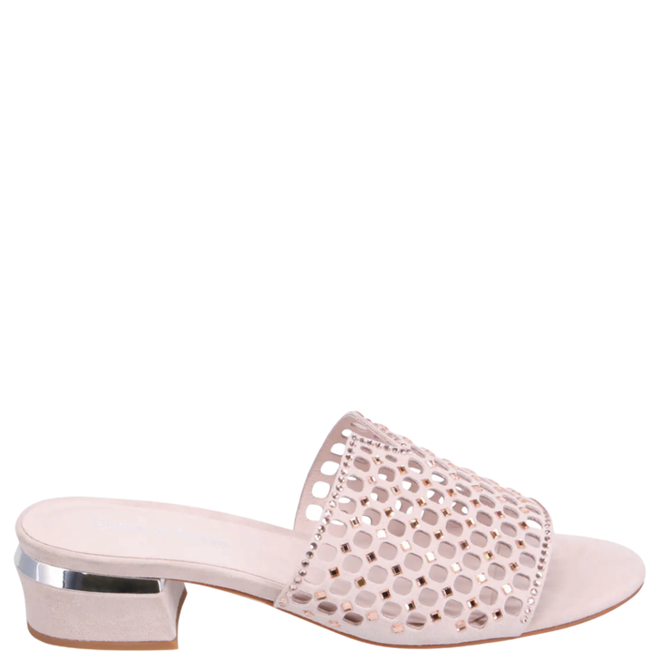 Django & Juliette Tropics Crystal Sandals Nude