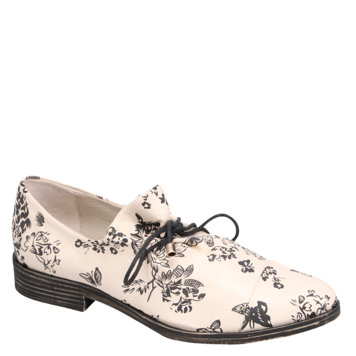 Django & Juliette Kotty Shoes Milk & Black Floral