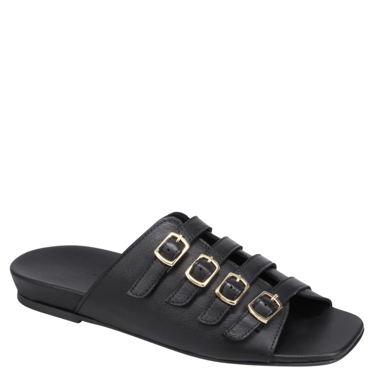 Bueno Dulce Slide Sandals Black