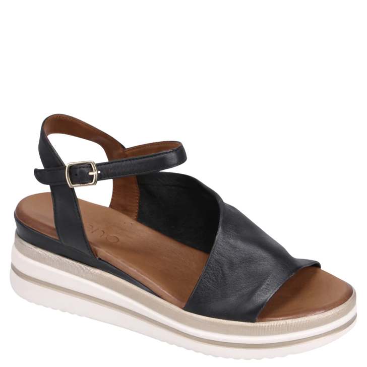 Bueno Carmela Platform Sandals Black