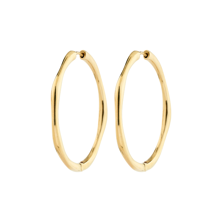 Pilgrim Haze Large Hoops Gold Plated